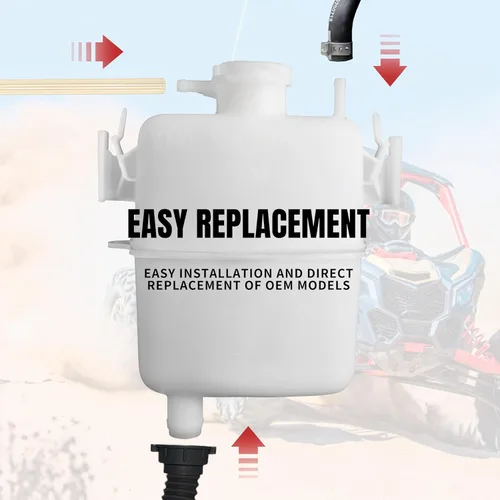 Vista 4 de Tanque refrigerante para X3, Conjunto de tanque de depósito de refrigerante para Can-Am Defender/Maverick Max Turbo X3/Commander/Spyder RS
