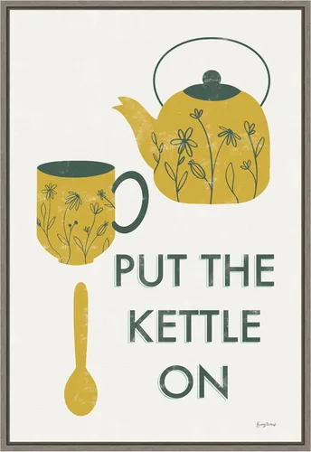 Vista 15 de Amanti Art Framed Canvas Wall Art 23x16 Retro Kitchen Coffee IV by Becky Thorns, Framed Wall Art Canvas, Cuisine Artwork, Traditional Decor, Medium