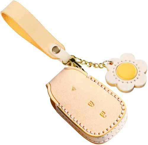 Vista 15 de ontto Funda para llavero de automóvil para Chevy con protección completa encerada, Verde (3 btn)