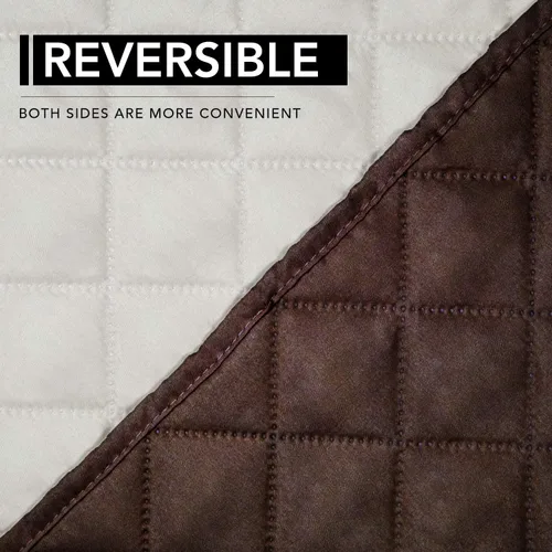 Vista 1003 de Easy-Going - Funda reversible para sofá reclinable, resistente al agua, protector de muebles con correas elásticas, para mascotas y niños