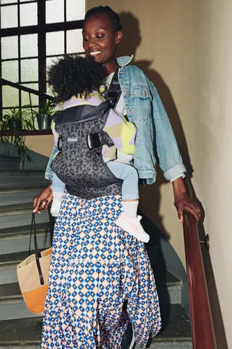 Vista 6 de BABYBJÖRN Portabebés One Air, Malla 3D, Antracita/Leopardo