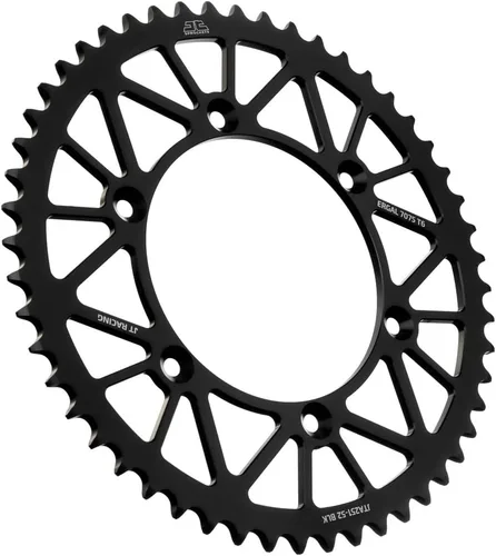Vista 5 de JT Sprockets JTA251.48BLK Racelite Negra Anodizada de Aluminio 7075 T6 Piñón Trasero, Simple
