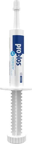 Probios Probiocin - Gel oral para mascotas para perros y gatos, suplemento probiótico para apoyo digestivo e inmunológico, tubo de 0.53 oz