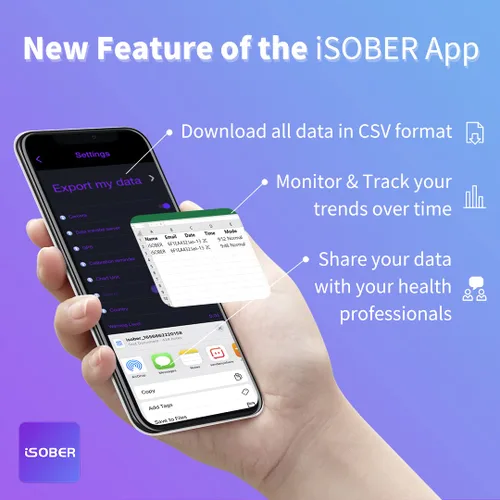 Vista 2 de 10 alcoholímetros Probador de alcohol compatible con DOT, NHTSA Tecnología de sensor Suracell FuelCell El sistema de verificaci��n del estado