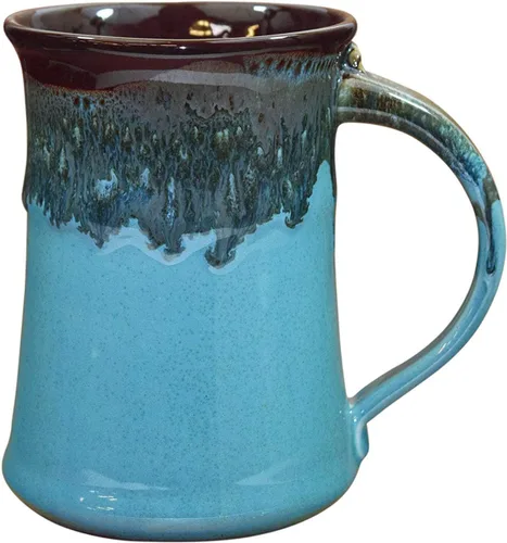 Vista 10 de Clay in Motion Taza grande (Cobalt Canyon)