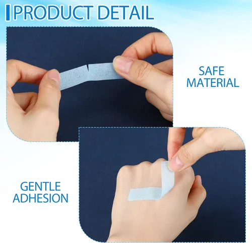 Vista 3 de Nuanchu 6 rollos de cinta azul de silicona reutilizable adhesiva impermeable (0.5 pulgadas x 3.9 yardas)