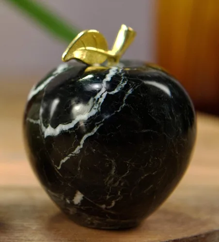 Vista 8 de Radicaln - La mejor decoración para el hogar - Pisapapeles de mármol de ónix verde – Decoración hecha a mano, ideas de mármol – Adecuado