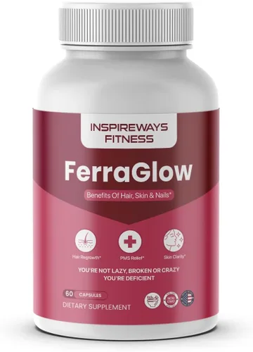 Vital Iron Support Cápsulas con Bisglicinato de Hierro Lactoferrina Vitamina C, B12 y Máxima Absorción (60 Cápsulas)