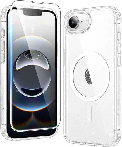 Vista 389 de FNTCASE para iPhone Air Case Clear: Fundas magnéticas para teléfono con protector de pantalla a prueba de caídas, compatibles con Magsafe, delgadas