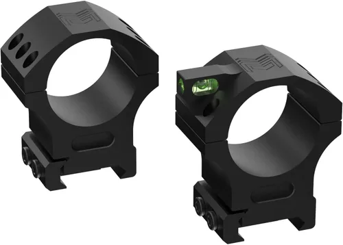 Vista 12 de Monstrum Next Level Scope Rings with Integrated Level Bubble and Anti-Recoil Lugs Available in 1 inch, 30 mm, and 34 mm Diameter