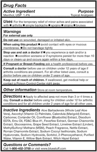 Vista 3 de Super Blue Stuff OTC - Botella con bomba de 12 onzas, natural, fabricada en Estados Unidos, sin parabenos, funciona en tan solo 5 minutos para dolor