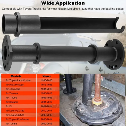 Vista 3 de 09521-25011 Juego de herramientas extractoras de rodamientos de eje trasero para camiones Toyota, se adapta a Frontier 2005-2017/para Xterra