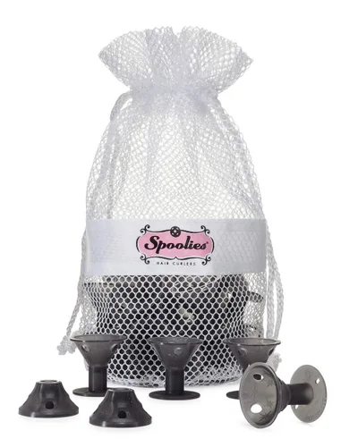 Vista 9 de Spoolies Rizadores de cabello originales, rodillos de silicona sin calor para cabello natural, extensiones de cabello y pelucas, fabricados
