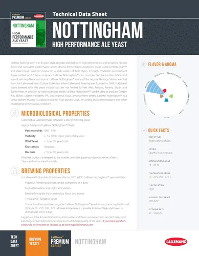 Vista 8 de Danstar Lallemand Nottingham Ale Levadura - 5 paquetes Multicolor 0.39 oz Nottinghamx5