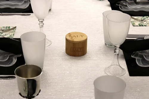 Vista 7 de Dependable Industries - Caja de bambú natural para sótano con tapa magnética de bloqueo giratorio, organizador de cocina, para panaderos (11 onzas)