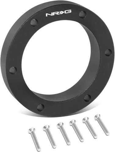 Vista 8 de NRG Innovations Volante semiuniversal 1/2" espaciador sin roscas, espaciador de extensión de cubo de aluminio 6061 con espacio de bocina, patrones