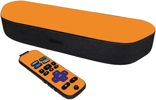 Vista 8 de MightySkins Skin compatible con Roku Streambar Media Player (2020) - Azul sólido Funda protectora de vinilo duradera y única Fácil de aplicar