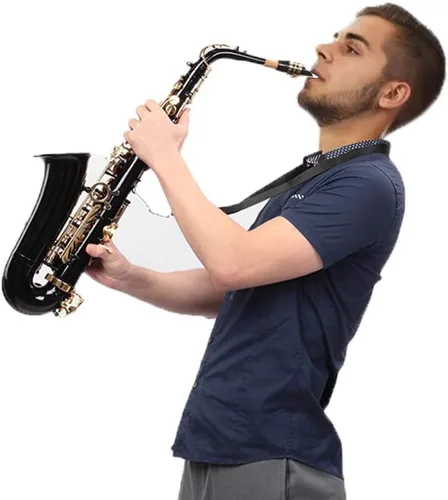 Vista 7 de Glarry Student Alto Eb E-flat SAX Saxofón Lacado Dorado SAX Kit para Principiantes con Estuche, Cañas, Boquilla, Paño de Limpieza Suave y Varilla