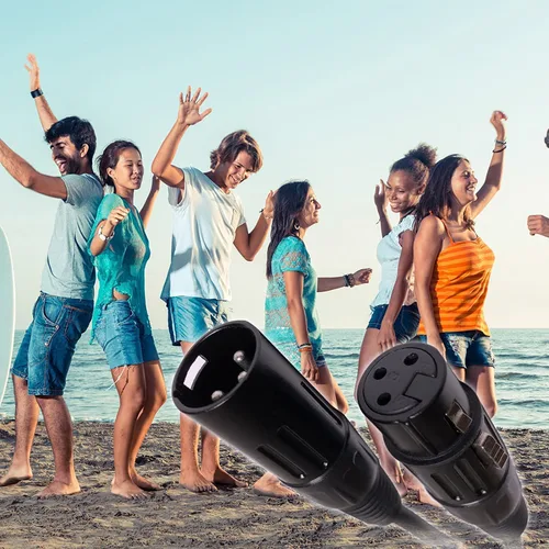 Vista 4 de EMB Audio - Cable de altavoz blindado profesional XLR macho a hembra para uso con DJ, hogar, micrófono, instrumento y altavoz