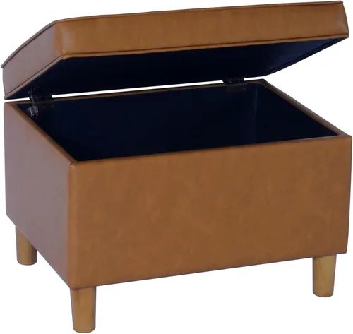 Vista 33 de HomePop Decoración para el hogar K7646-A877 Otomana tapizada moderna rectangular de almacenamiento Otomana con tapa con bisagras