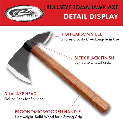Vista 2 de SZCO Supplies Bullseye lanzando hacha Tomahawk