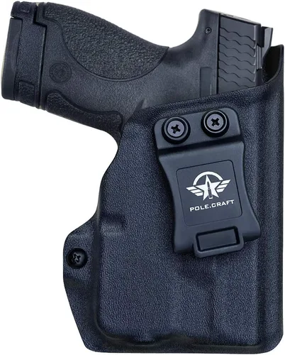 M&P Shield 40 Funda con láser TLR-6 IWB Kydex Holster Ajuste personalizado: Smith & Wesson M&P Shield 0.354 in/.40 w/TLR-6 - Cintura interior - Tapa