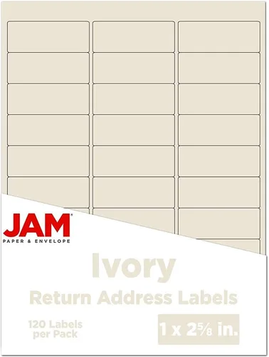 Vista 11 de Etiquetas de dirección de envío JAM PAPER - Grandes - 3 1/3 x 4 - Azul - 120/Paquete