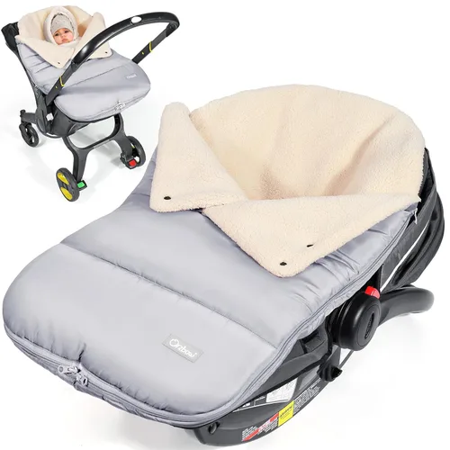 Vista 7 de Orzbow Funda de Asiento de Automóvil de Invierno para Bebé Manta de Asiento de Automóvil Infantil Funda Impermeable para Asiento de Automóvil