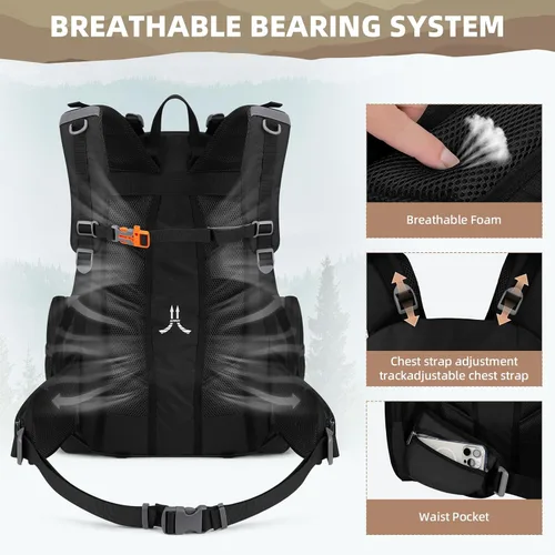 Vista 5 de Maelstrom Senderismo, Negro, Grande