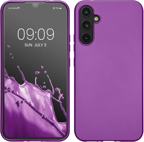 Vista 217 de kwmobile Funda compatible con Samsung Galaxy A12 - Funda protectora de silicona TPU suave y delgada - Verde oscuro mate