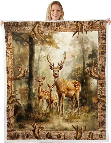 Vista 13 de Castle Fairy Rustic Musical Kids Plush Blanket,Guitar Bass Instruments Print Bed Blanket Art Home Decor,Retro Note Boho Ethnic Plaid Modern Fuzzy