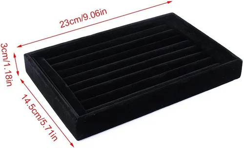 Vista 6 de Dwawoo - Organizador de anillos, joyas, joyas, caja, bandeja de almacenamiento, para corbata, pendientes, clip