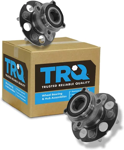 Vista 28 de TRQ Juego de 2 rodamientos de rueda delantera y conjunto de cubo compatible con Tesla 3 2020 Y 2018-2019