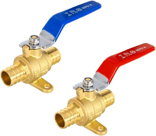Vista 18 de Paquete de 6 EFIELD válvulas de bola de cierre de puerto completo de latón Pex de 1/2 pulgada para agua caliente y fría, agua potable, conexión