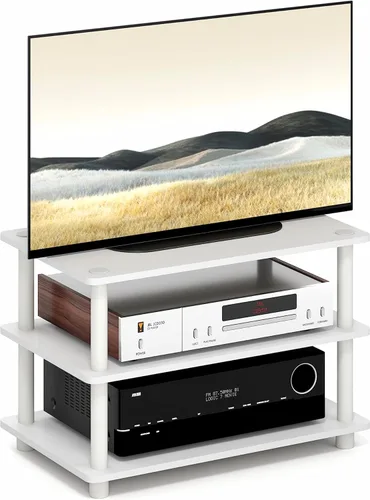 Vista 16 de Furinno JUST Mesa de Centro, Mesa de Centro Moderna de 3 Niveles con Estante Abierto, Mesa Auxiliar de Montaje sin Herramientas, para Sala de Estar