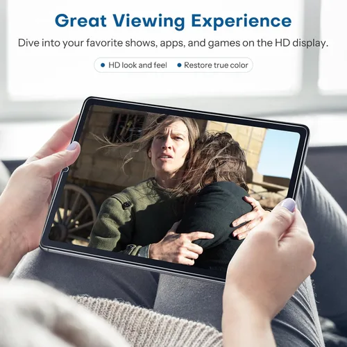 Vista 4 de SPARIN Protector de pantalla para Samsung Galaxy Tab S6 Lite de 10.4 pulgadas (2024/2022/2020), paquete de 3 unidades de vidrio templado de dureza