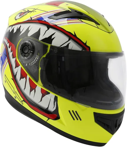 TCMT - Casco integral para jóvenes y niños, para motocross, bicicleta de montaña BMX, MX, ATV, bicicleta de tierra, calle, con visera solar, para