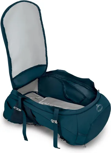 Vista 7 de Osprey Fairview Trek 50L Mochila de viaje para mujer, color azul jungla nocturna Azul Selva Nocturna