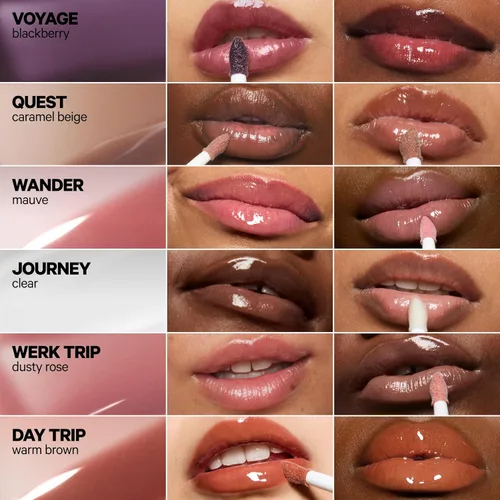 Vista 5 de Milk Makeup Odyssey Lip Gloss – Non-Sticky, Hydrating + Sheer-Tinted Gloss with Long-Lasting, High Shine Finish – Vegan Formula Nourishes with