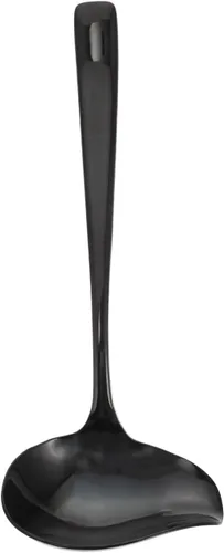 OSALADI Cucharón pequeño para salsa, cucharón de acero inoxidable con boquilla, cucharón de sopa para salsa, cuchara de decoración de postres,