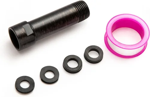 Vista 14 de OFFO Brazo de extensión de cabezal de ducha, extensión de brazo de ducha hecho de acero inoxidable 304, extensión de tubo de ducha de acero Negro