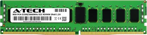 Vista 162 de A-Tech 4GB DDR4 2133MHz PC4-17000 ECC RDIMM 1Rx8 Single Rank 1.2V ECC Registered DIMM de 288 pines Módulo de actualización de memoria RAM para 1