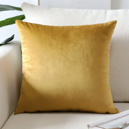 Vista 16 de Artscope Fundas de almohada de terciopelo de lujo, fundas de almohada rectangulares decorativas, fundas de cojín suaves y sólidas para sofá