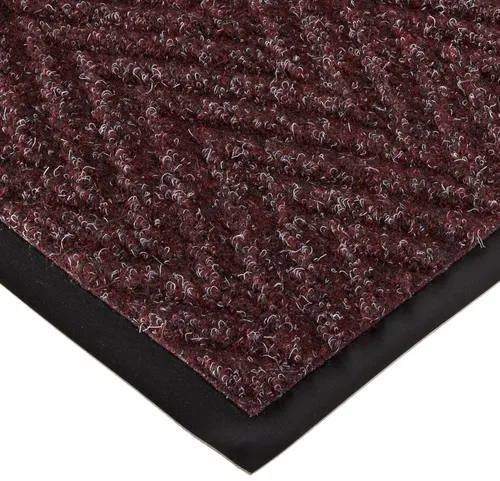 Vista 9 de Tapete para la entrada de Notrax, con diseño chevron, para vestíbulos y pasillos de interiores, Marrón, 1