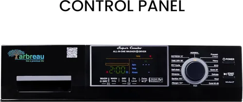 Vista 3 de 1.6 cu.ft. CONVERTIBLE Compact Combo Washer Dryer with Pet Cycle (Black)