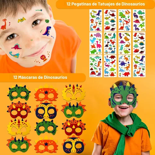 230 piezas Suministros de fiesta de dinosaurio - Suministros de fiesta de cumpleaños de dinosaurio y bolsas de regalo para cumpleaños de niños,