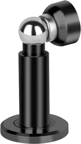 Vista 4 de Tope de puerta magnético de altura ajustable, tope magnético resistente, soporte de puerta de acero inoxidable 304 con montaje en pared y piso