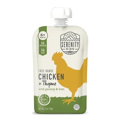 Vista 18 de Serenity Kids Bolsas de comida para bebés de más de 6 meses – Alimento orgánico para bebés lleno de nutrientes con 0.18 oz de proteína – Bolsas