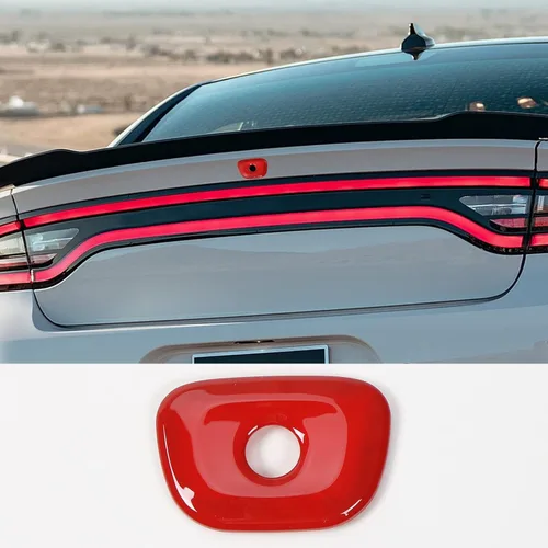 Vista 8 de JWWY Dodge Charger - Accesorios para cámara de puerta trasera para Dodge Charger 2015-2025+ fibra de carbono