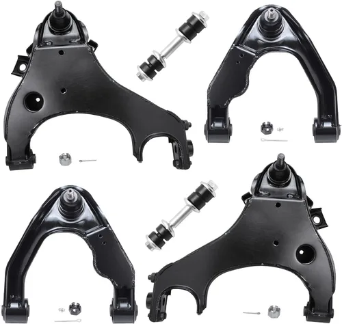 Vista 177 de Detroit Axle - Kit de brazos de control de extremo delantero RWD para Dodge Charger Challenger Chrysler 300, 2 brazos de control delantero